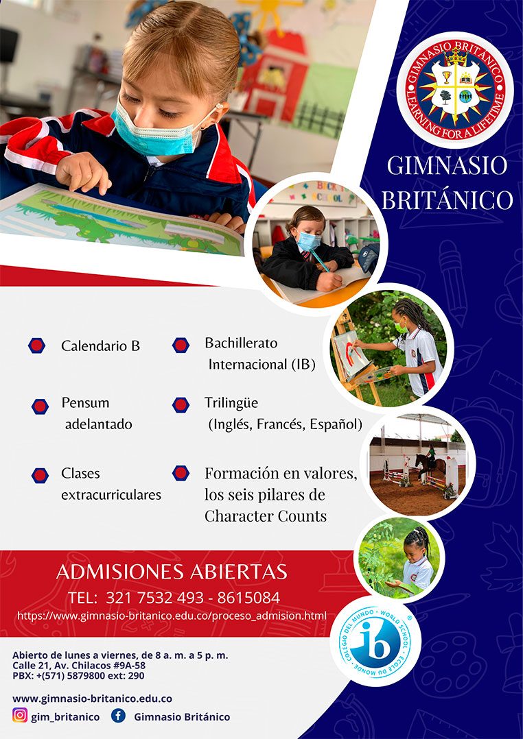 Inscripciones abiertas Gimnasio Británico de Chía - Bogotá