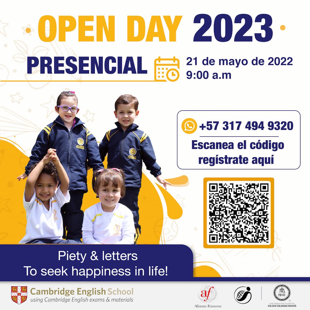 Open Day Presencial Colegio Calasanz 