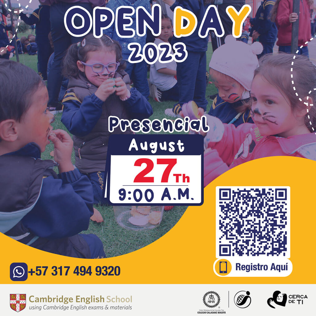 El Colegio Calasanz te invita a su segundo Open Day