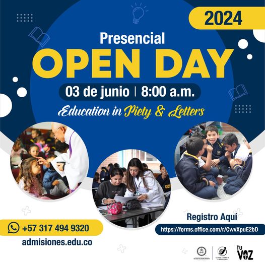 Open Day 2023 El Colegio Calasanz de Bogota realizara el 1.o Open Day