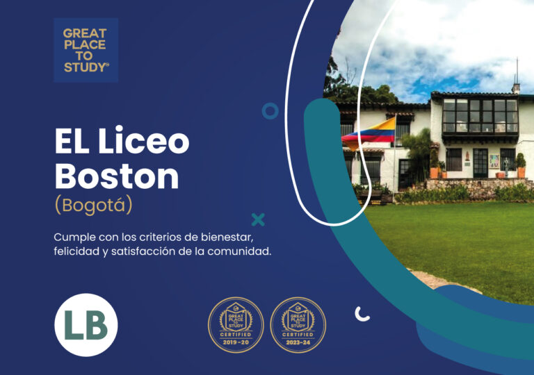 ¡Felicitaciones al  Liceo Boston (Bogotá) por obtener su tercera certificación de Great Place To Study!