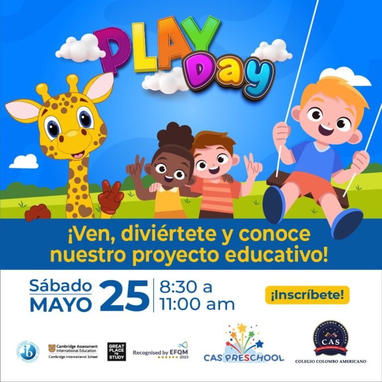 Únete al Play Day CAS del Colegio Colombo Americano este 25 de mayo