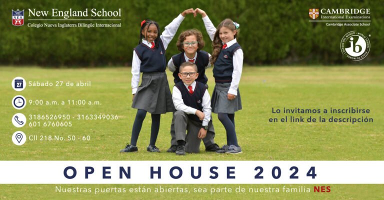 ¡En el Colegio Nueva Inglaterra te esperamos este sábado 27 de abril en nuestro Primer Open House!