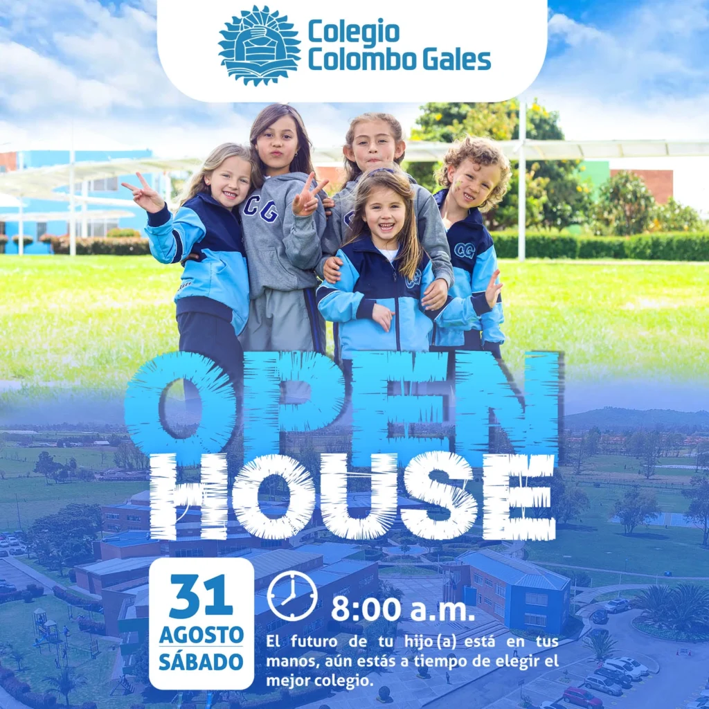 Open House 31 de agosto en el Colegio Colombo Gales Bogotá