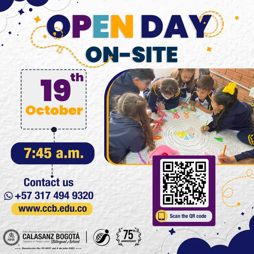 Participa en el 2 Open Day del Colegio Calasanz Bogotá