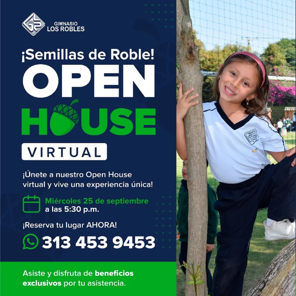 El Gimnasio Los Robles te invita al Open house “Semillas de Roble”