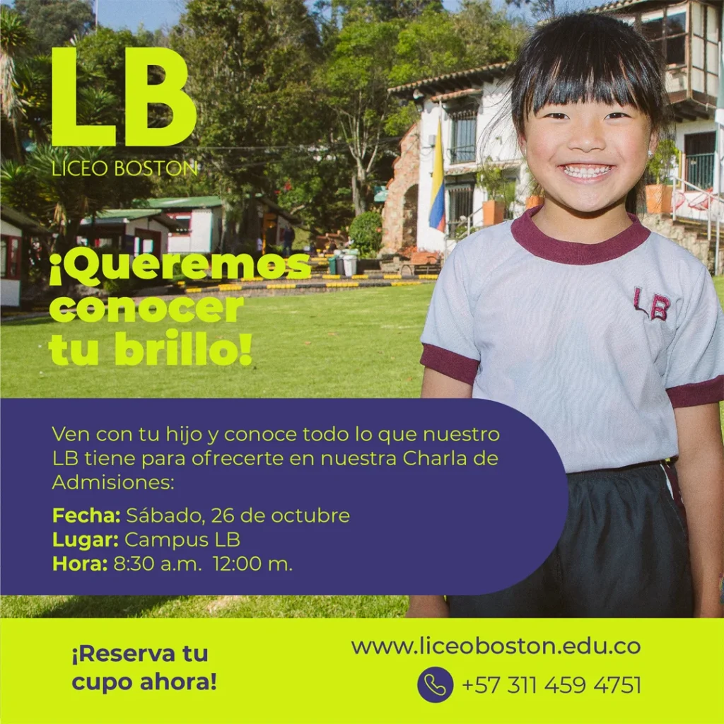 Charla de admisiones en el Liceo Boston Bogotá