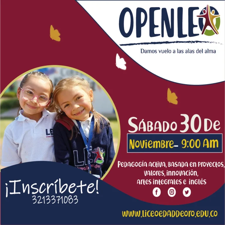 Invitación al Open LEO del Liceo Edad de Oro en noviembre