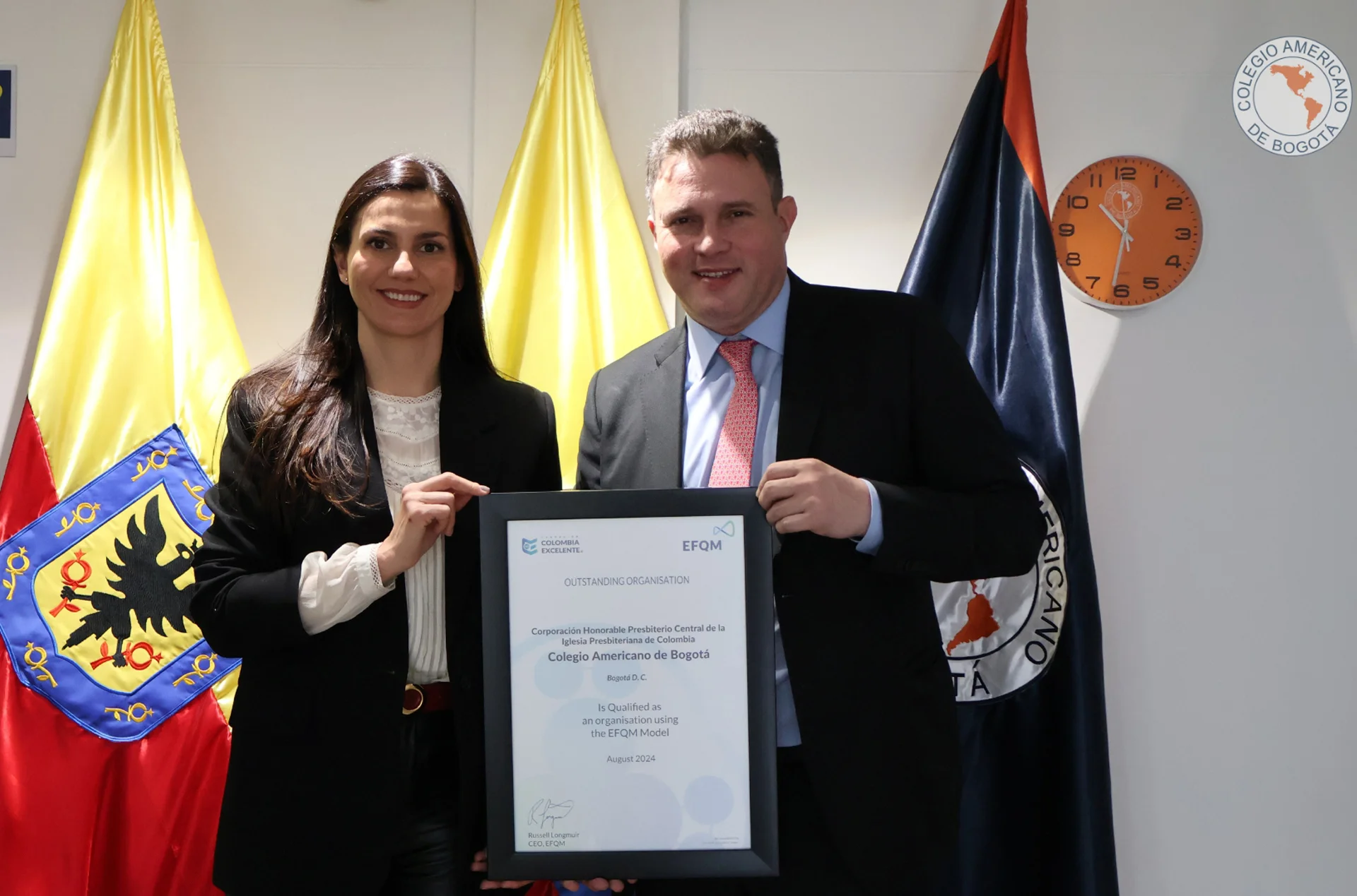 Colegio Americano de Bogotá logró la Certificación EFQM