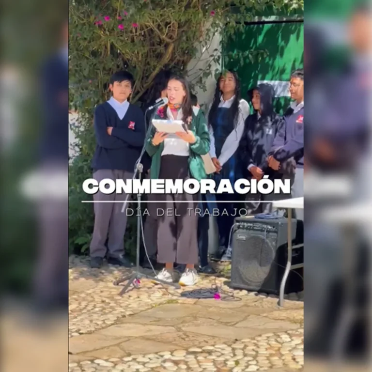 Celebración del Día del Trabajo en el Colegio José Joaquín Castro Martínez de Bogotá