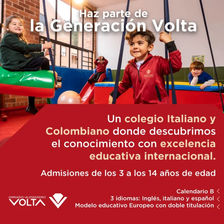Haz parte de la generación volta del Gimnasio Alessandro Volta de Bogotá