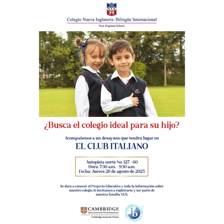Participa en el desayuno especial del Colegio Nueva Inglaterra de Bogotá