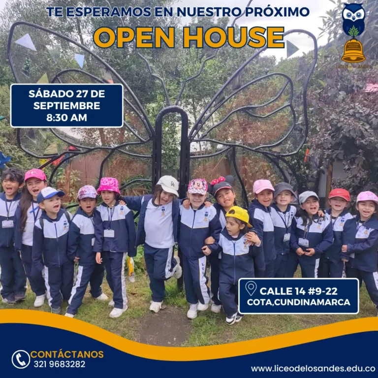 Participa en el Open house de septiembre en el Liceo de los Andes de Cota