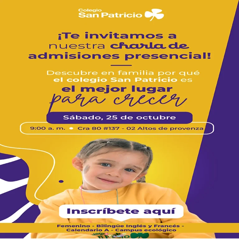 Charla de admisiones Colegio San Patricio de Bogotá