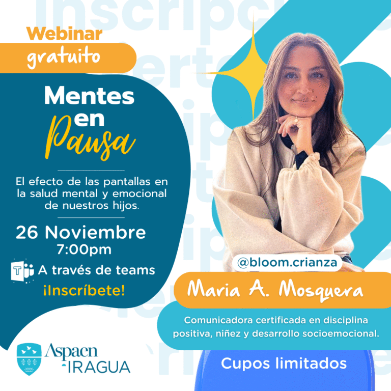Charla virtual Mentes en Pausa en el Gimnasio Iragua Aspaen de Bogotá