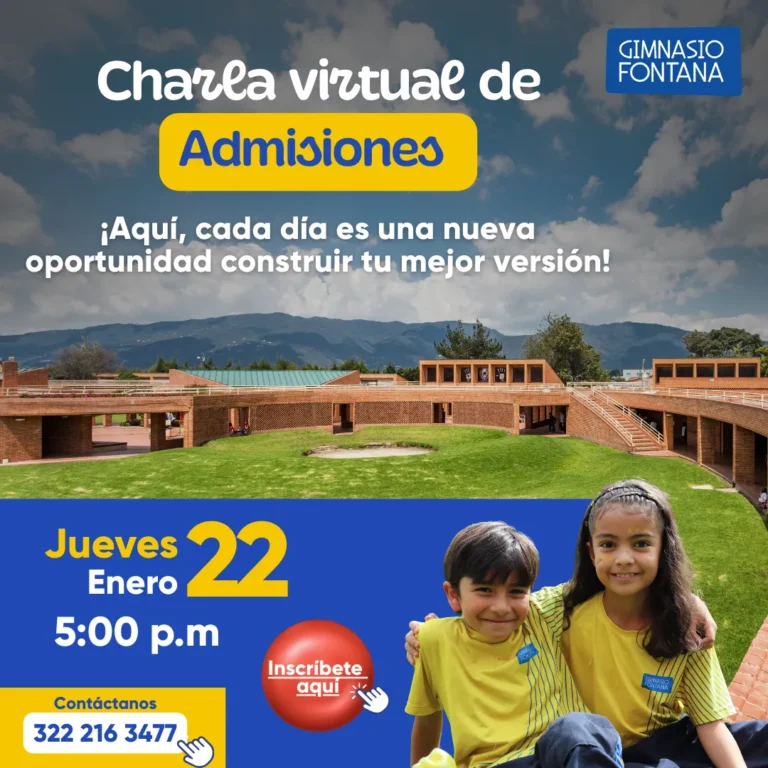 Charla virtual de admisiones del Gimnasio Fontana de Bogotá
