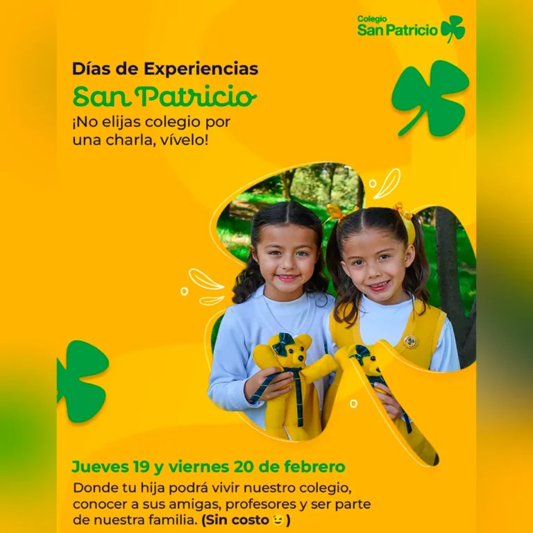 Vive la experiencia del Colegio San Patricio de Bogotá