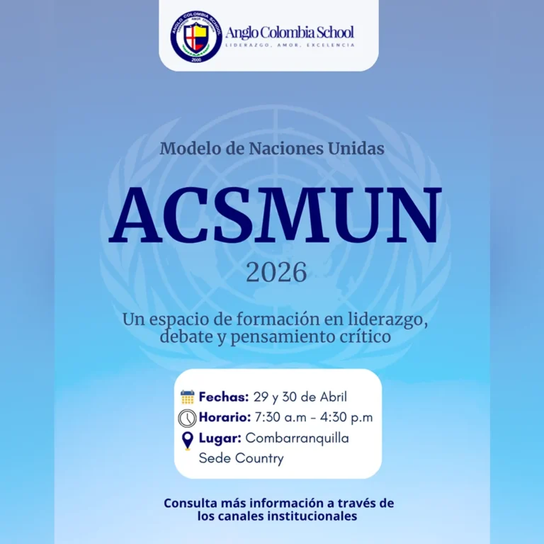 Anglo Colombia School de Barranquilla lanza ACSMUN 2026, su primer Modelo de Naciones Unidas para formar líderes globales