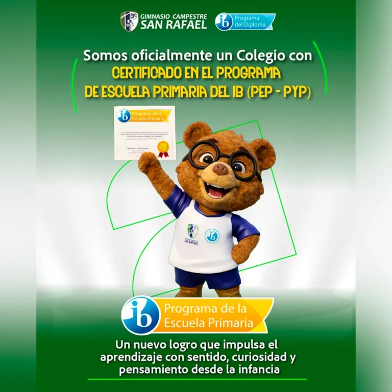 Gimnasio Campestre San Rafael de Tenjo logra certificación IB PYP y fortalece su educación internacional en Colombia