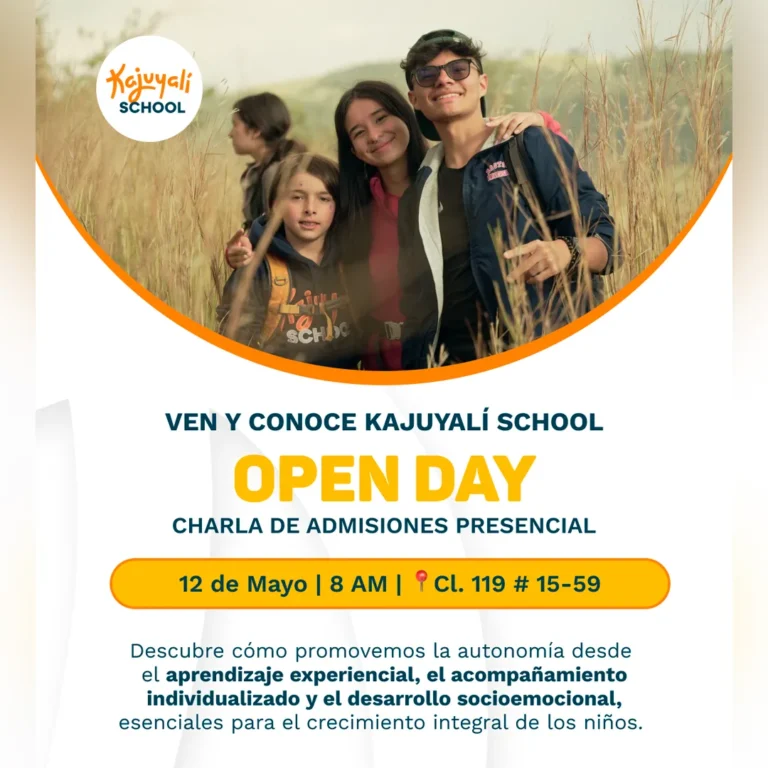 Open Day en Kajuyalí School de Bogotá: descubre una nueva forma de aprender