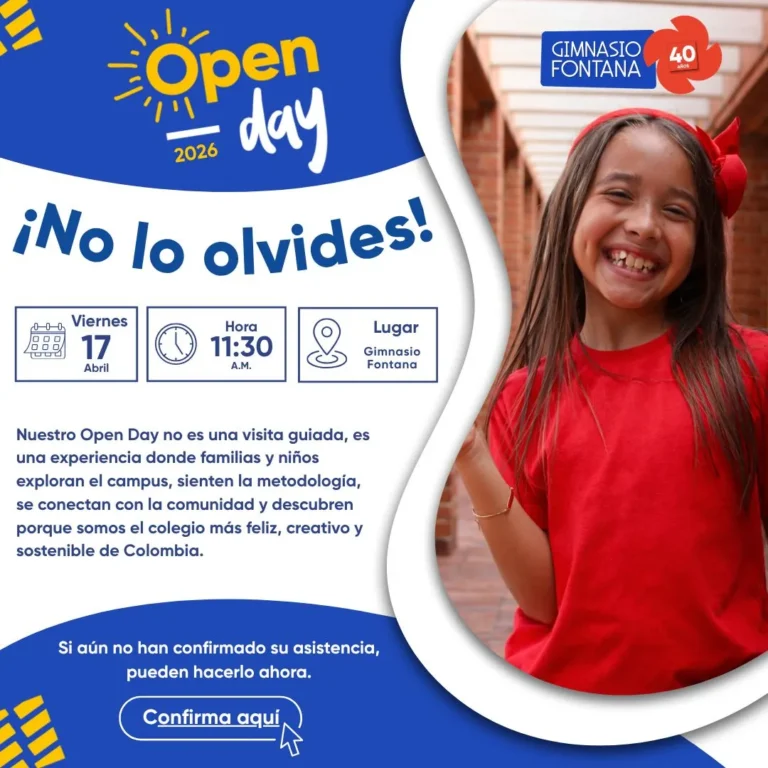 Gimnasio Fontana de Bogotá abre sus puertas: vive un Open Day diferente en su campus