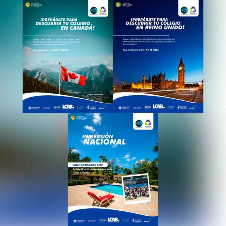 Estudiantes del Liceo de Cervantes El Retiro – Bilingüe de Bogotá viven experiencias de inmersión en Canadá, Reino Unido y Colombia