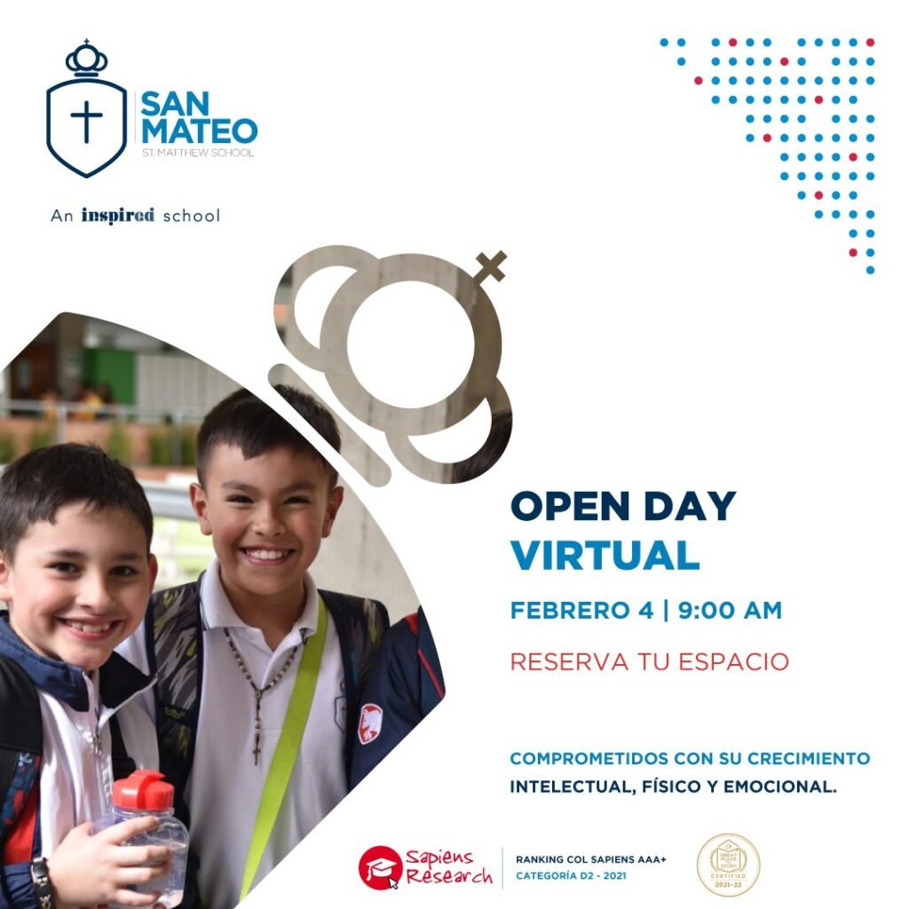 Sé parte del próximo Open House del colegio San Mateo