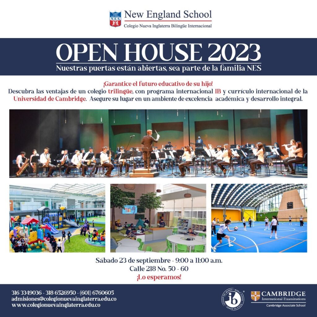 ¡El próximo 23 de septiembre Open House NES!