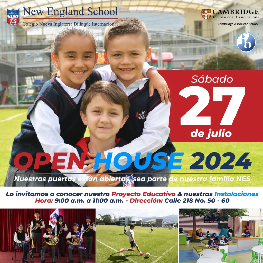 Open house 27 de julio: Colegio Nueva Inglaterra Bogotá