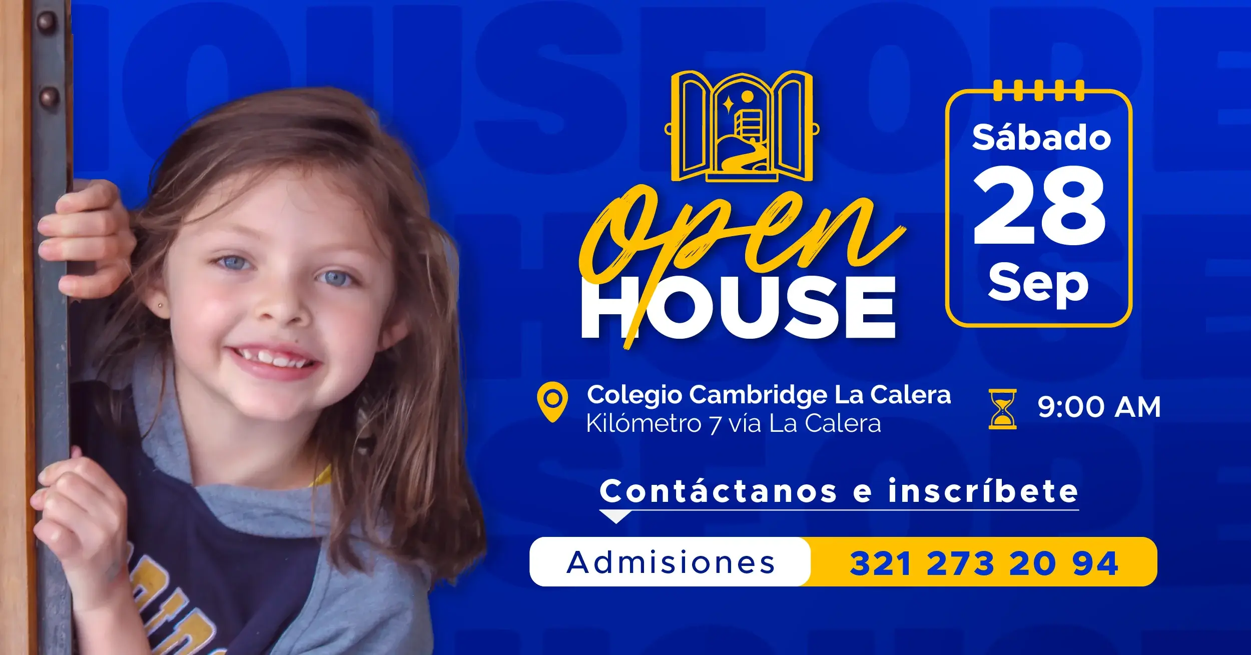 Open House 28 de septiembre en el Colegio Cambridge (La Calera)