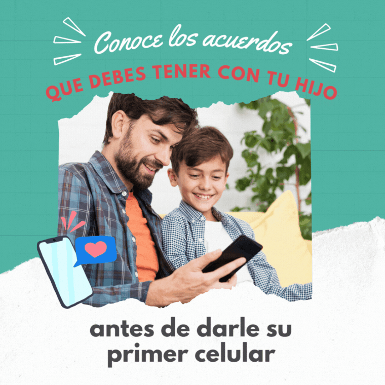 Los acuerdos que debes tener con tu hijo antes de darle su primer celular