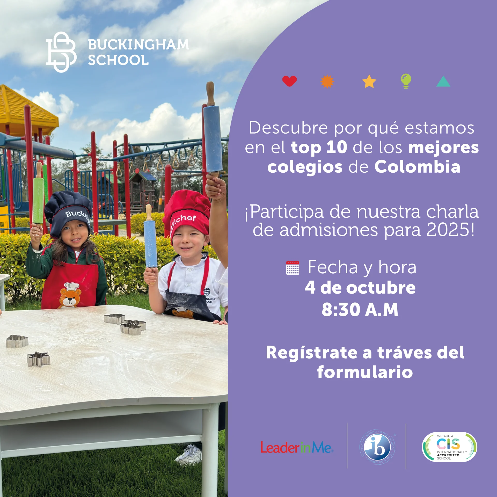 Últimos cupos para el Buckiday en el Buckingham School