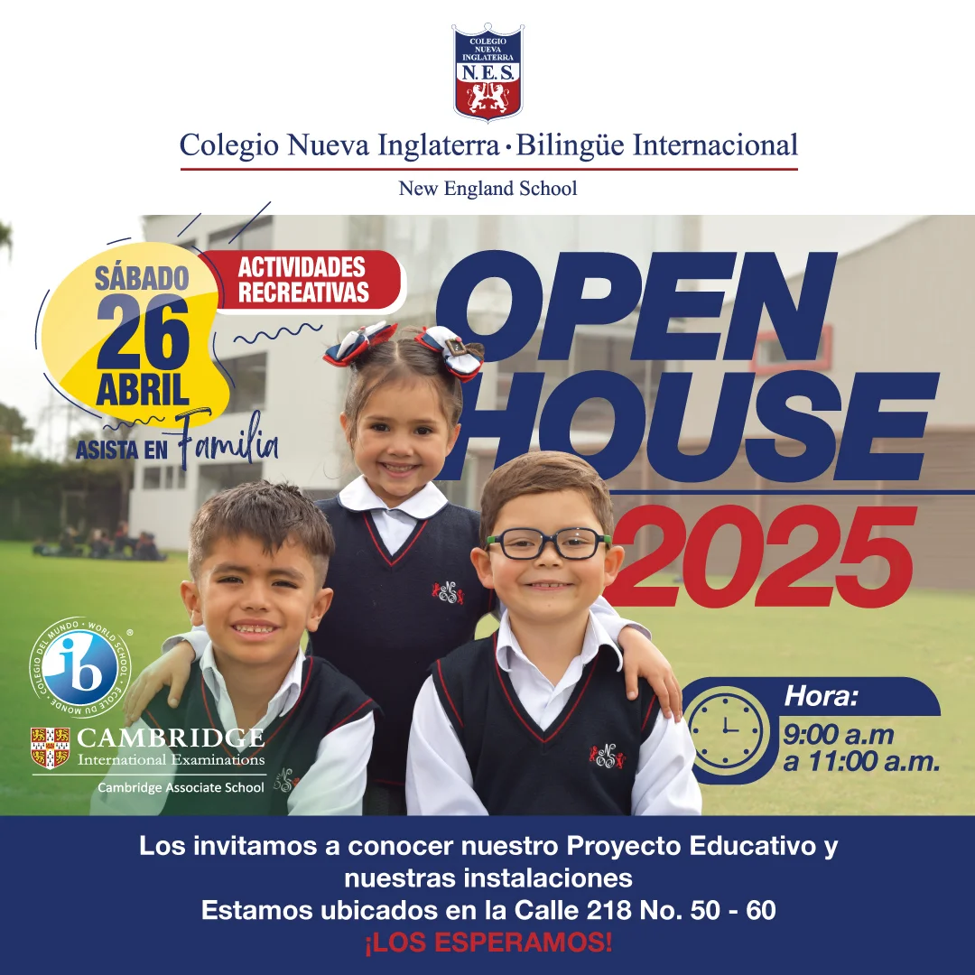 Primer Open house del 2025 del Colegio Nueva Inglaterra en Bogotá