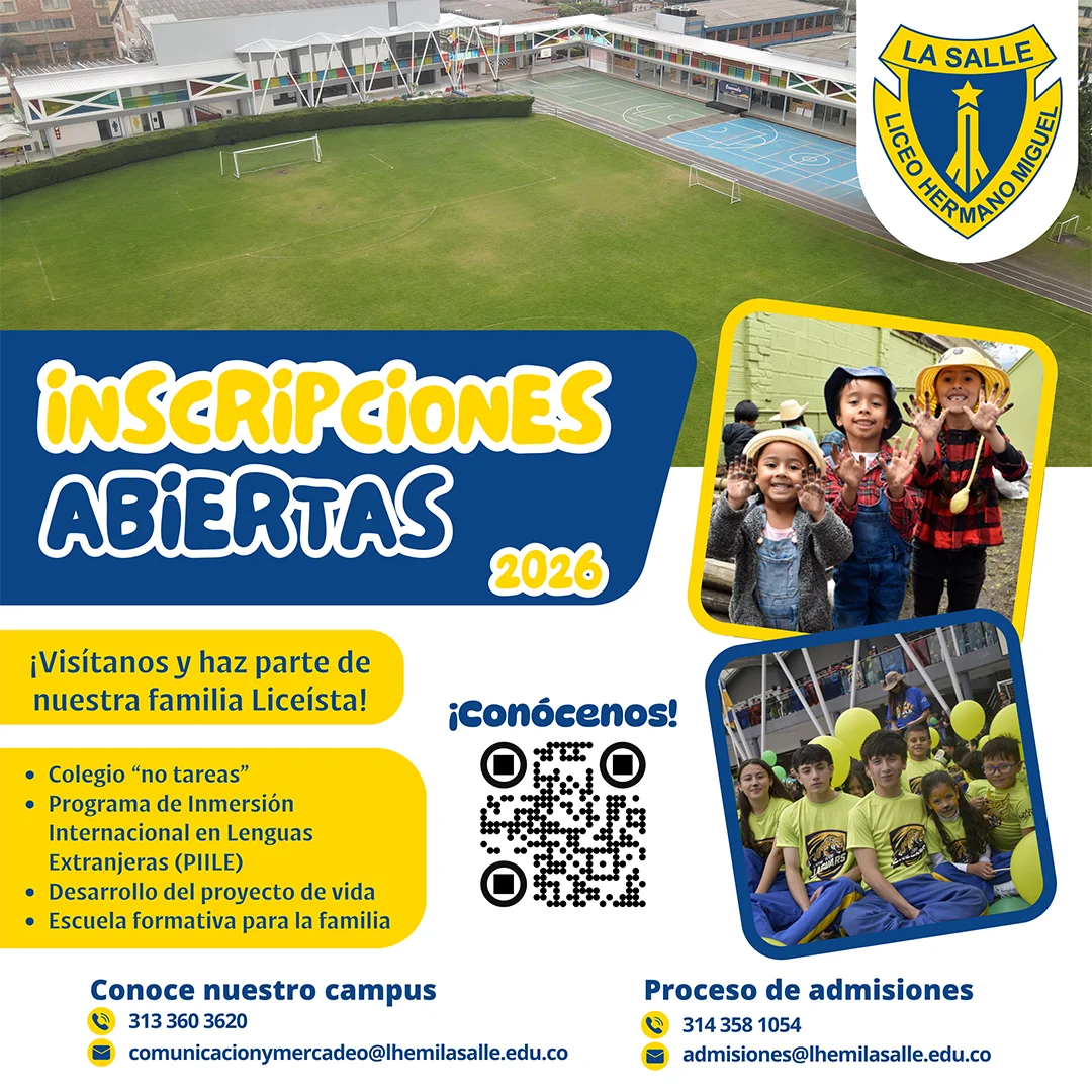 Inscripciones abiertas en el Liceo Hermano Miguel La Salle de Bogotá