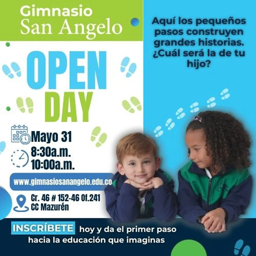 Open day colegio en Bogotá: conoce el Gimnasio San Angelo