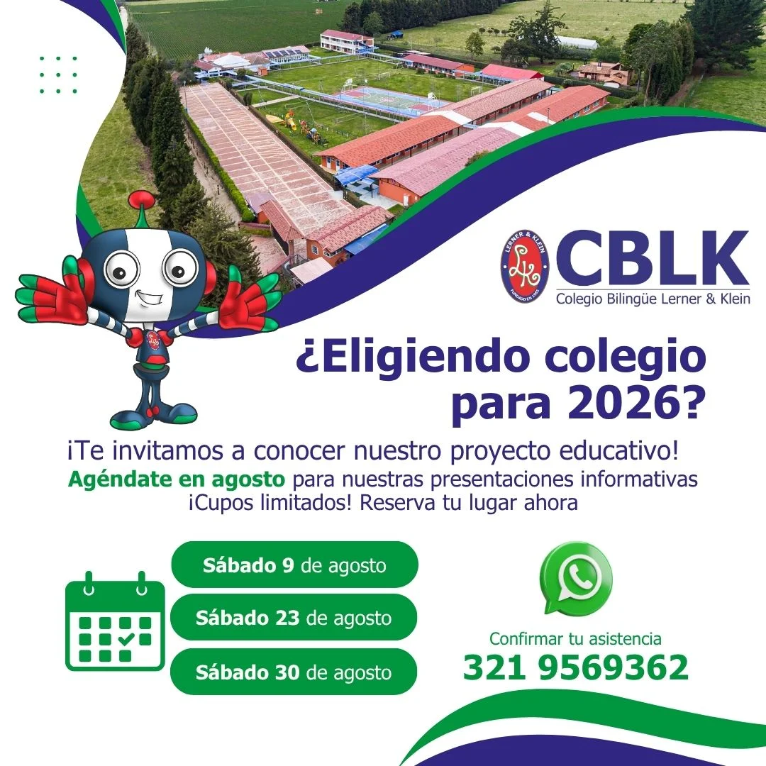 Días de admisiones en el Colegio Bilingüe Lerner & Klein de Tenjo