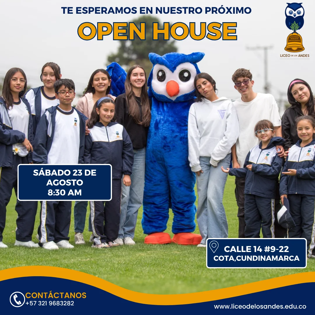 Participa en el Open house de agosto del Liceo de los Andes de Cota