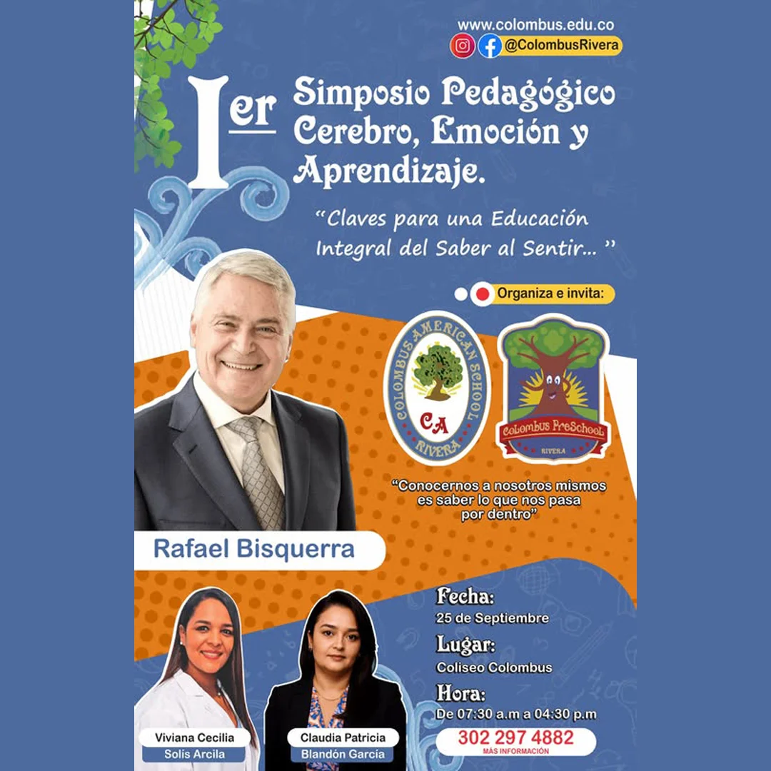 Participa en el 1er simposio pedagógico del Colombus American School de Rivera