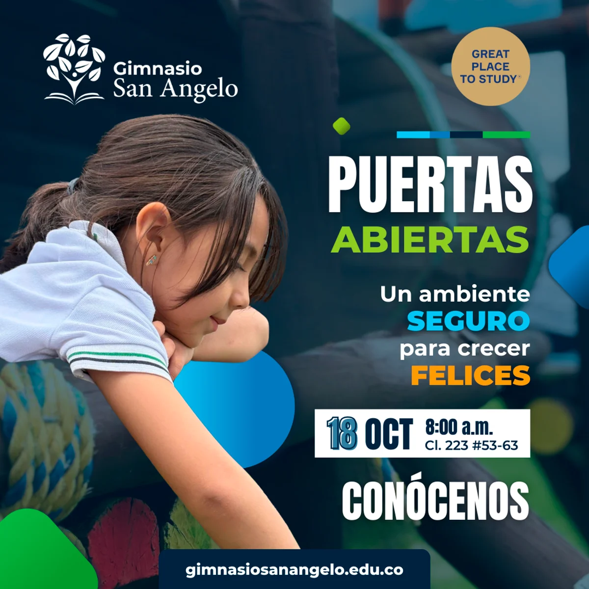 Open Day Gimnasio San Angelo de Bogotá admisiones 2026