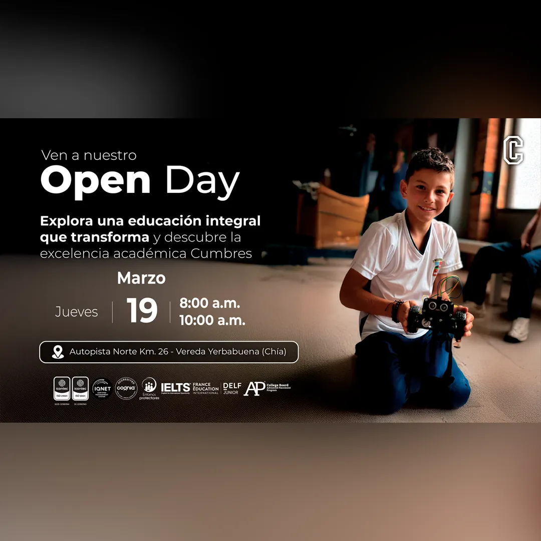 Open Day Colegio Cumbres de Chía en familia