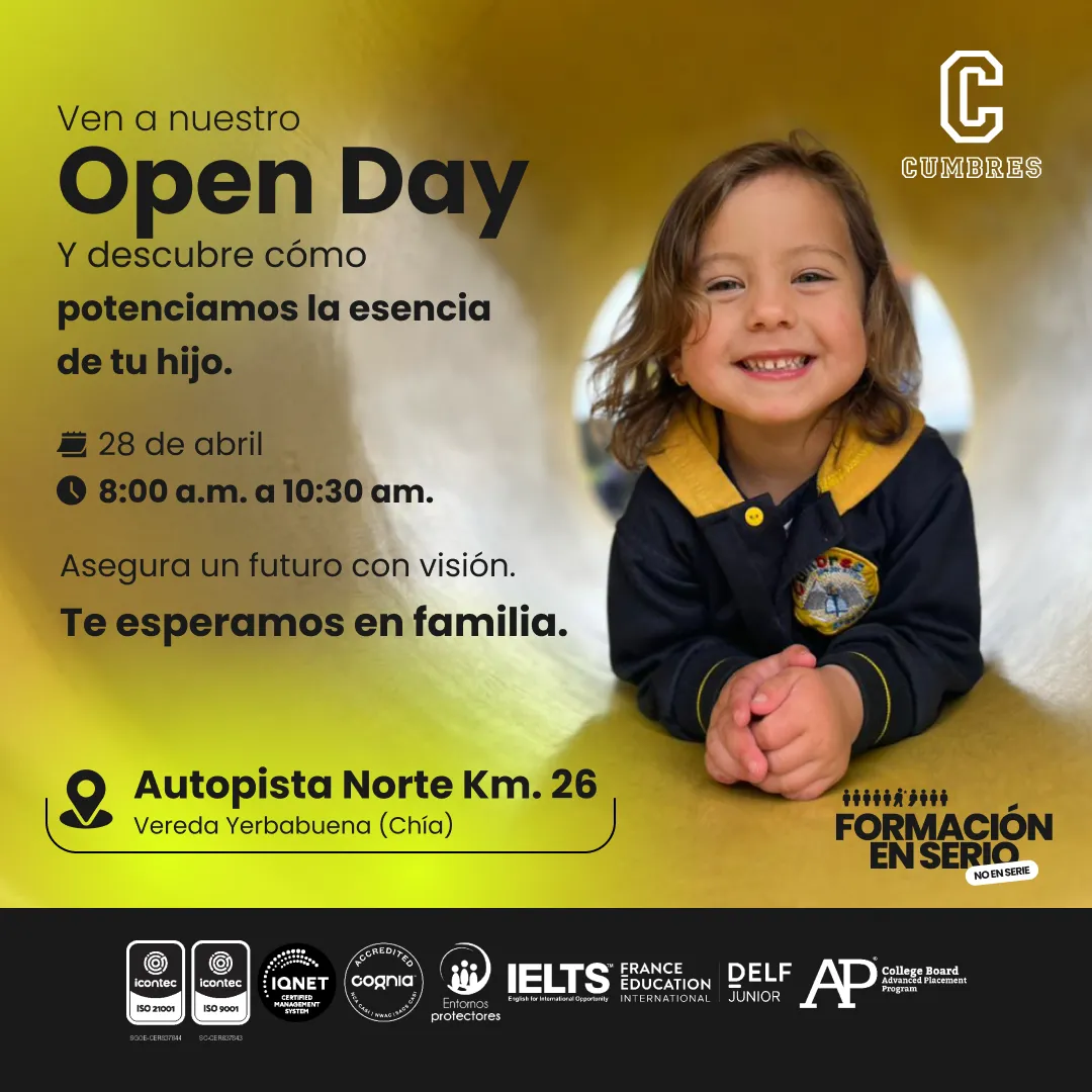 Vive la Experiencia Colegio Cumbres de Chía en Familia