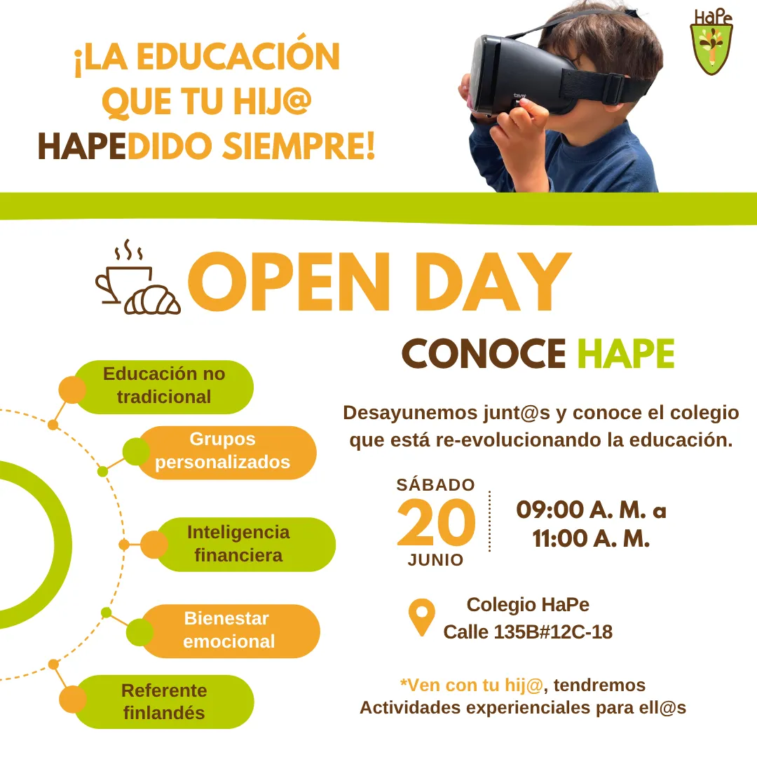 Colegio HaPe Bogotá: puertas abiertas y proceso de admisiones   
