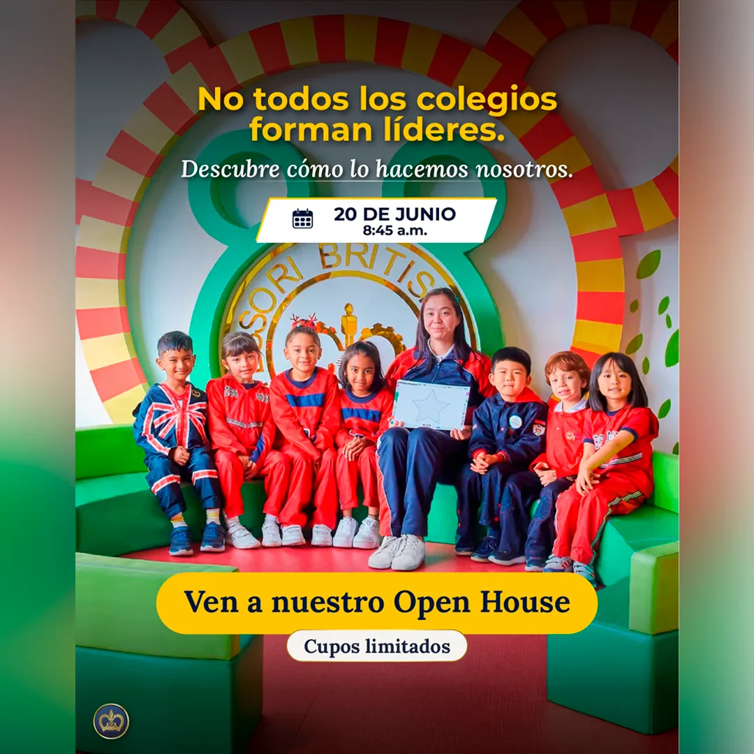 Montessori British School Bogotá: Open House el 20 de junio 