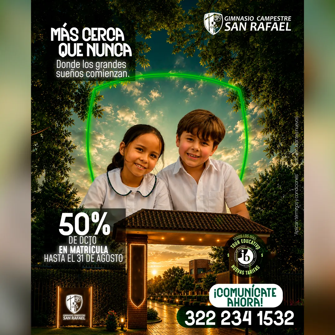 Gimnasio Campestre San Rafael Tenjo: 50% descuento en matrícula