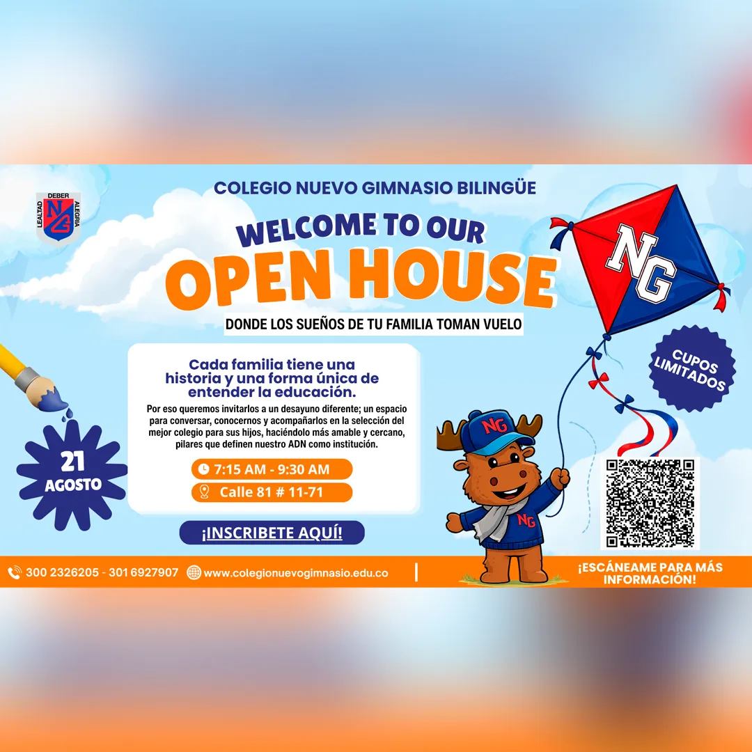 Colegio Nuevo Gimnasio Bogotá: vive su Open House el 21 de agosto
