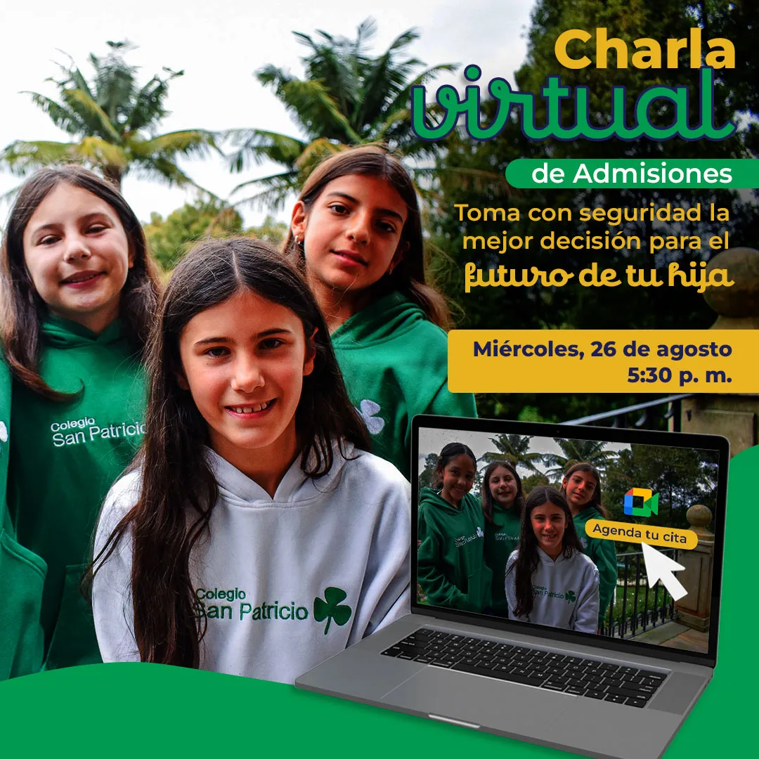 Colegio San Patricio Bogotá: charla virtual de admisiones 