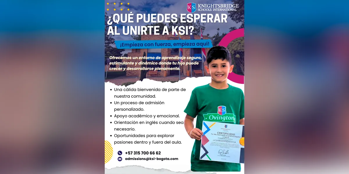 Colegio KSI Bogotá: grupos pequeños y acompañamiento cercano