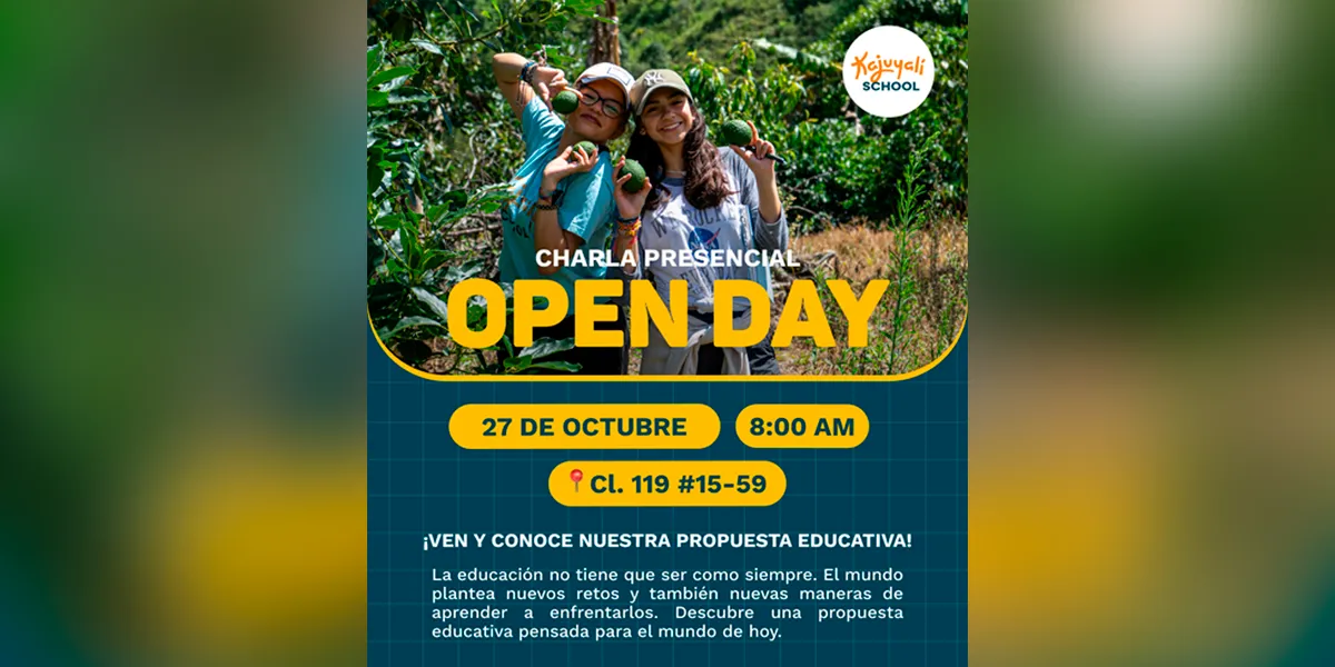 Kajuyalí School Bogotá: Open Day presencial el 27 de octubre