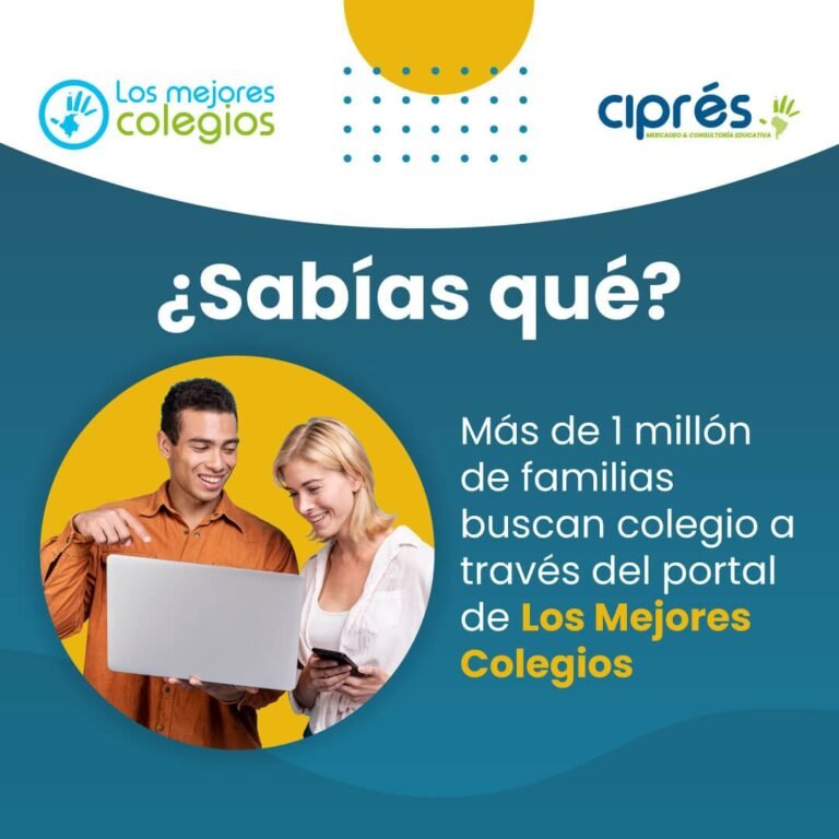 ¿Sabías qué? Más de 1 millón de familias buscan colegio a través del portal de Los Mejores Colegios